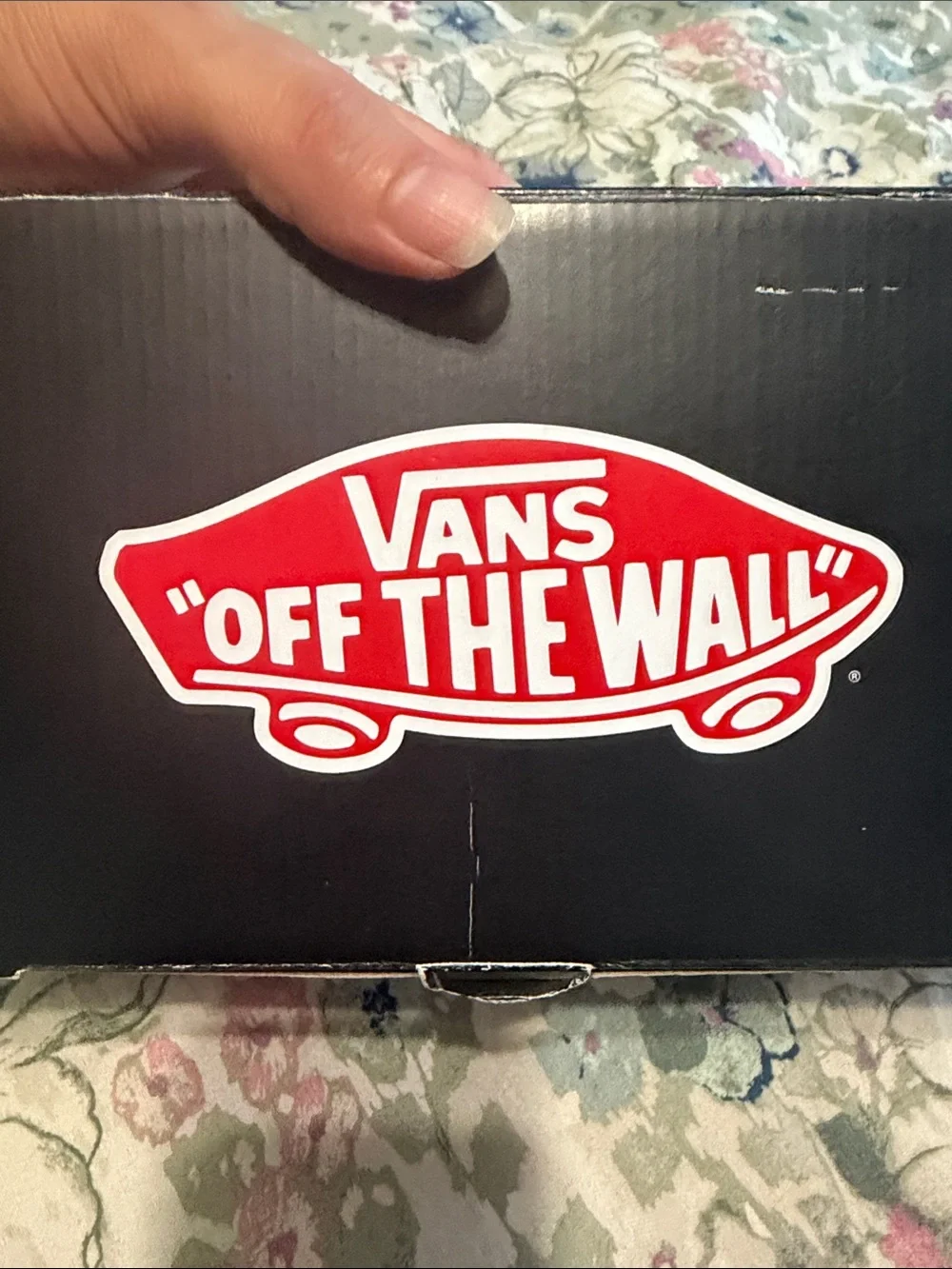 Vans “Off the Wall” Slip-On Quilted Checkerboard Blue & White Canvas Sneakers